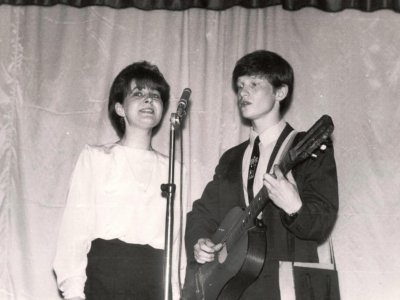 Сцена из спектакля «Букет одуванчиков», Афанасьевский дом культуры. Фонды Афанасьевского краеведческого музея.