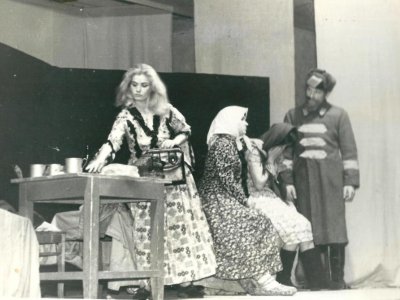 Сцена из спектакля «Отважное сердце», Афанасьевский дом культуры. Фонды Афанасьевского краеведческого музея.