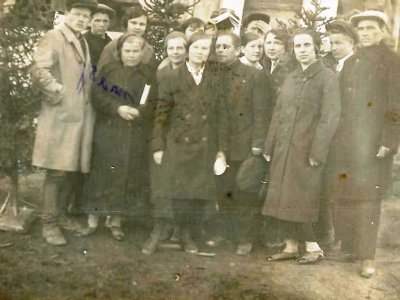 Члены Афанасьевского драмкружка, конец 1930-х гг. Фонды Афанасьевского краеведческого музея.