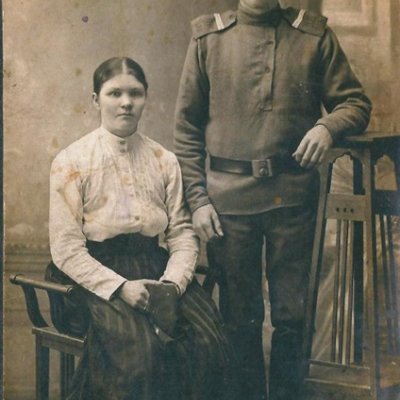 Афанасий Дементьевич с женой Марфой Васильевной (фото из фондов музея)