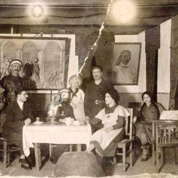 Сцена из спектакля «Разлом», Афанасьевский дом культуры. Фонды Афанасьевского краеведческого музея.